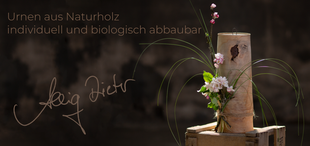 Urne aus Naturholz - individuell und biologisch abbaubar